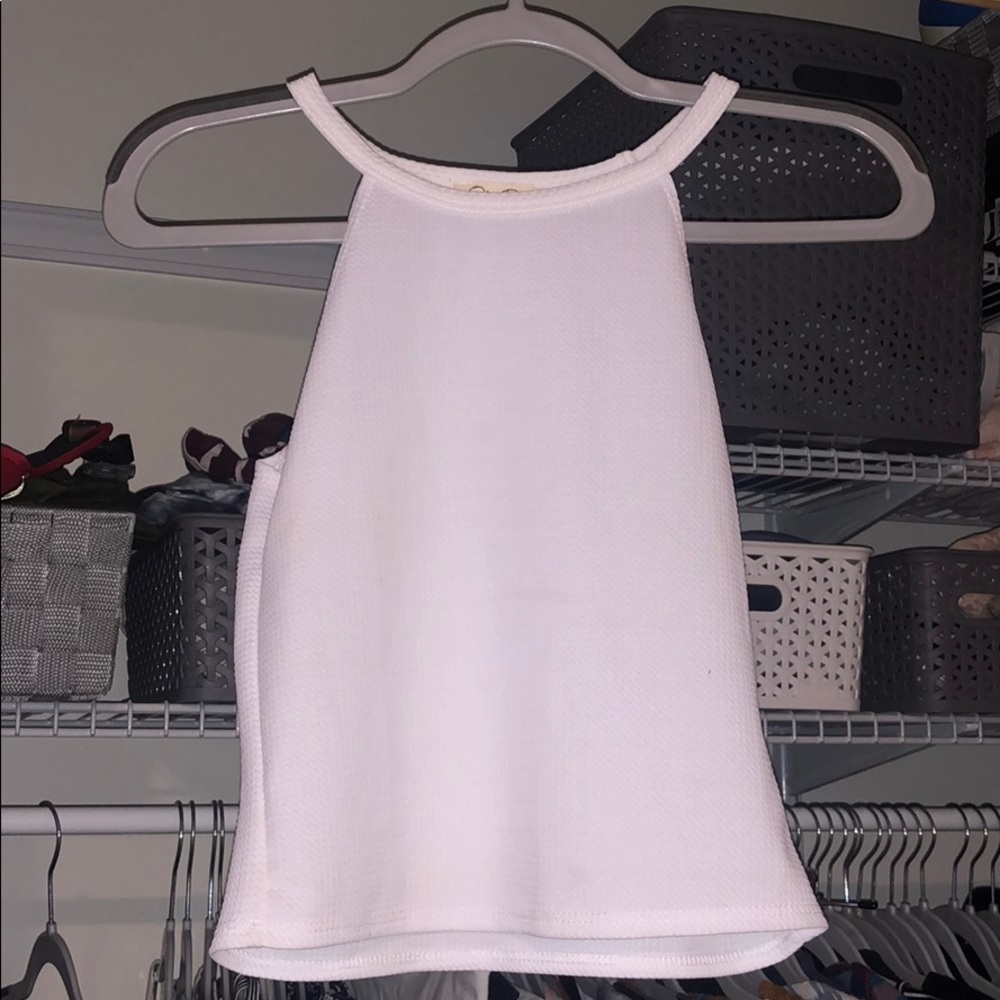 White crop top